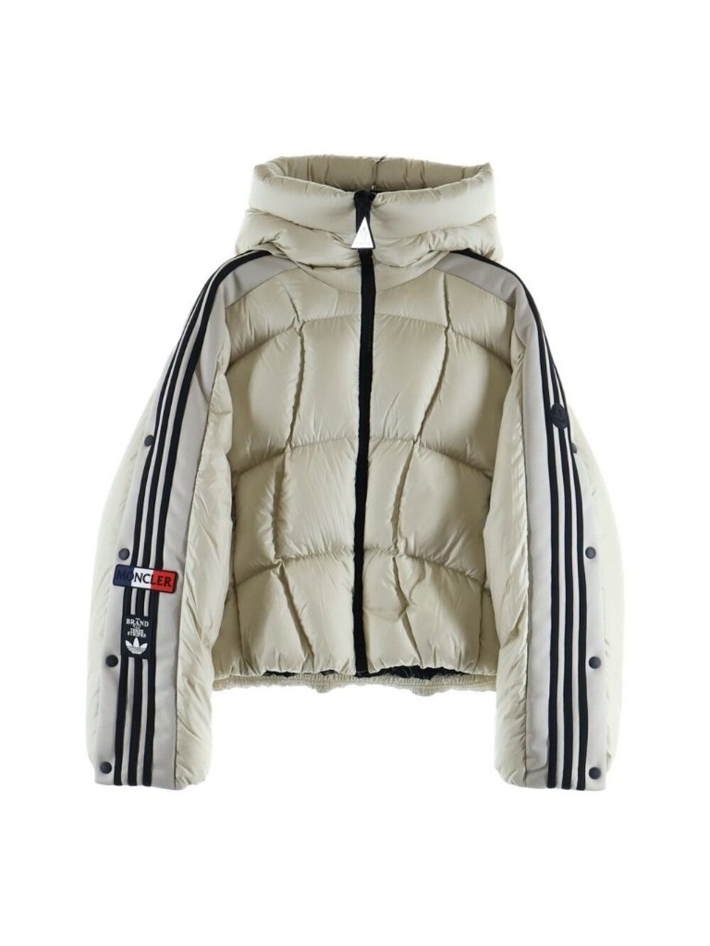Moncler Genius Adidas Fusine Short Down Jacket Beige